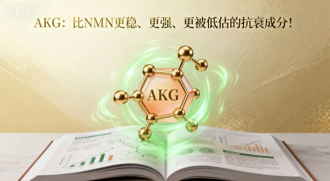 Read more about the article AKG：比NMN更稳、更强、更被低估的抗衰成分！