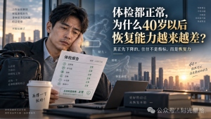Read more about the article 体检都正常，为什么40岁以后恢复能力越来越差？